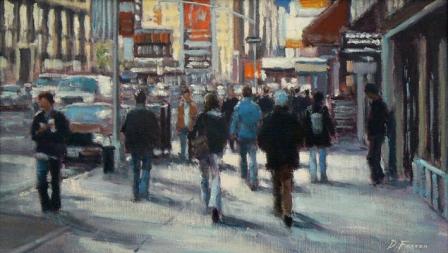 DAVID FARREN - february afternoon,seventh avenue, new york
